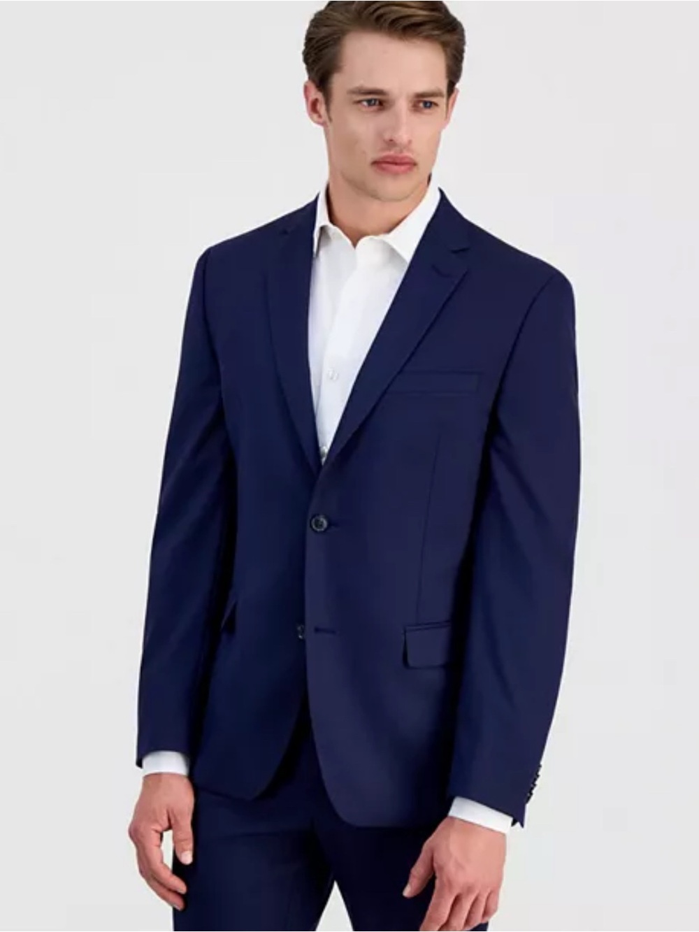 Alfani Men's Classic Navy Two-Button Suit Blazer